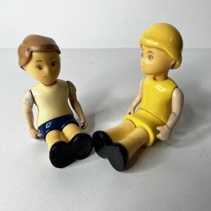 Little Tikes Dollhouse Family People 1980's Mother Son Brother Boy Preowned